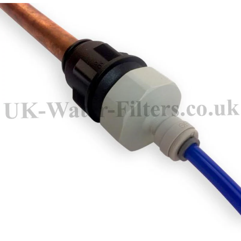 15mm Female to 1/4 inch female John Guest Adapters PM011516E with CI320816FS (ONE PAIR) - Image 5