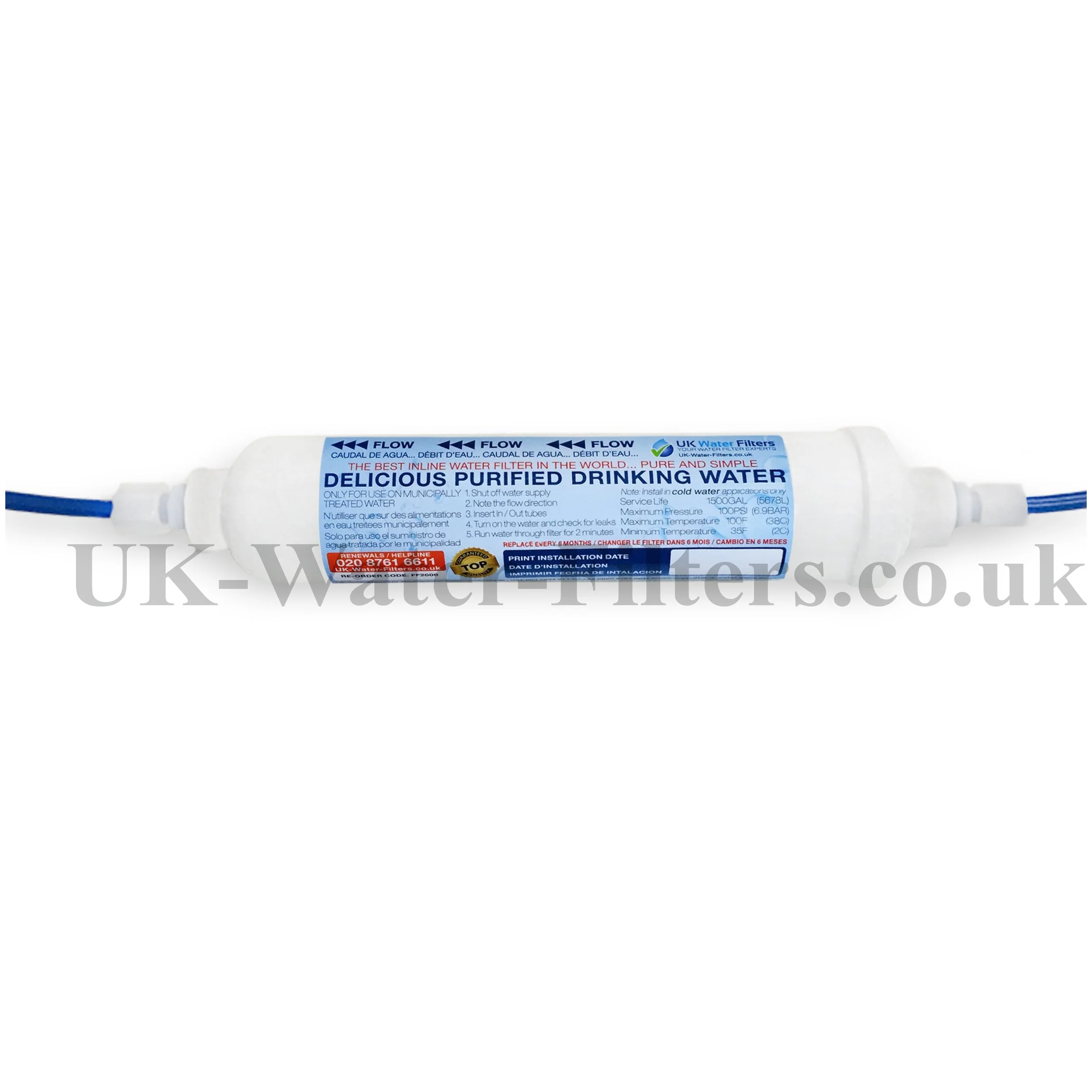 American Style Fridge Replacement Water Filter - Image 4
