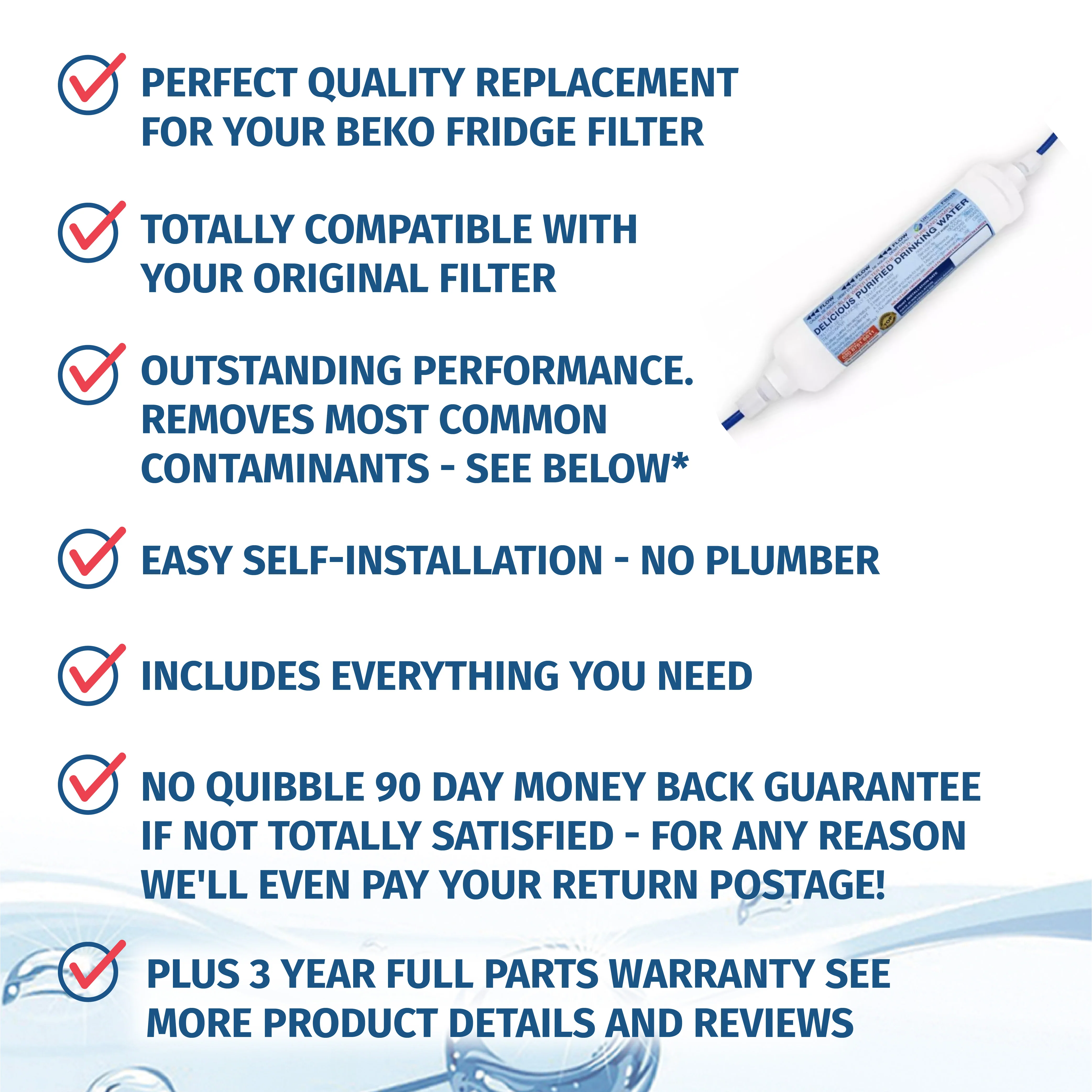 BEKO Fridge External Water Filter Replacement - Image 2