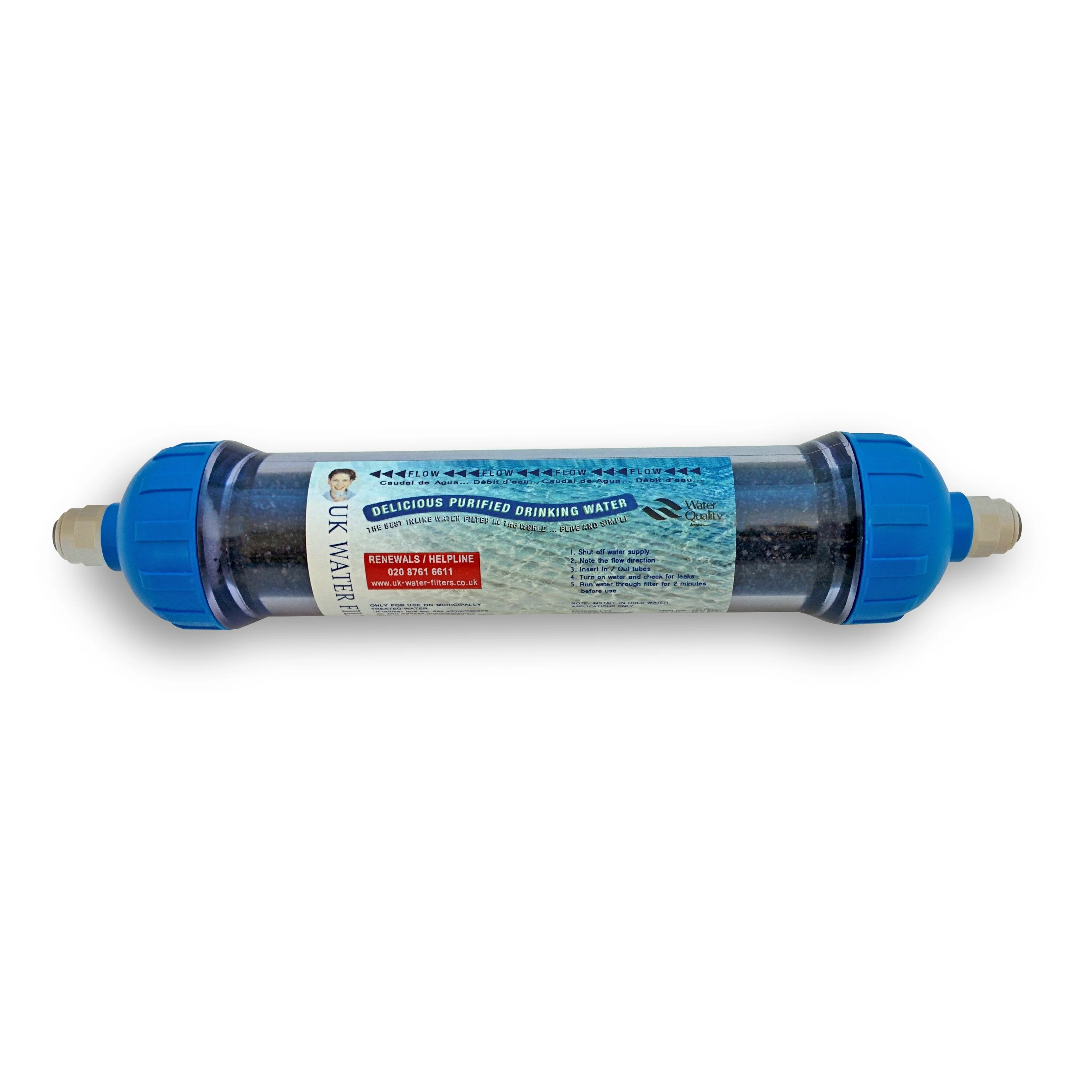 Inline Water Filter with Push Fit Connectors - Image 3