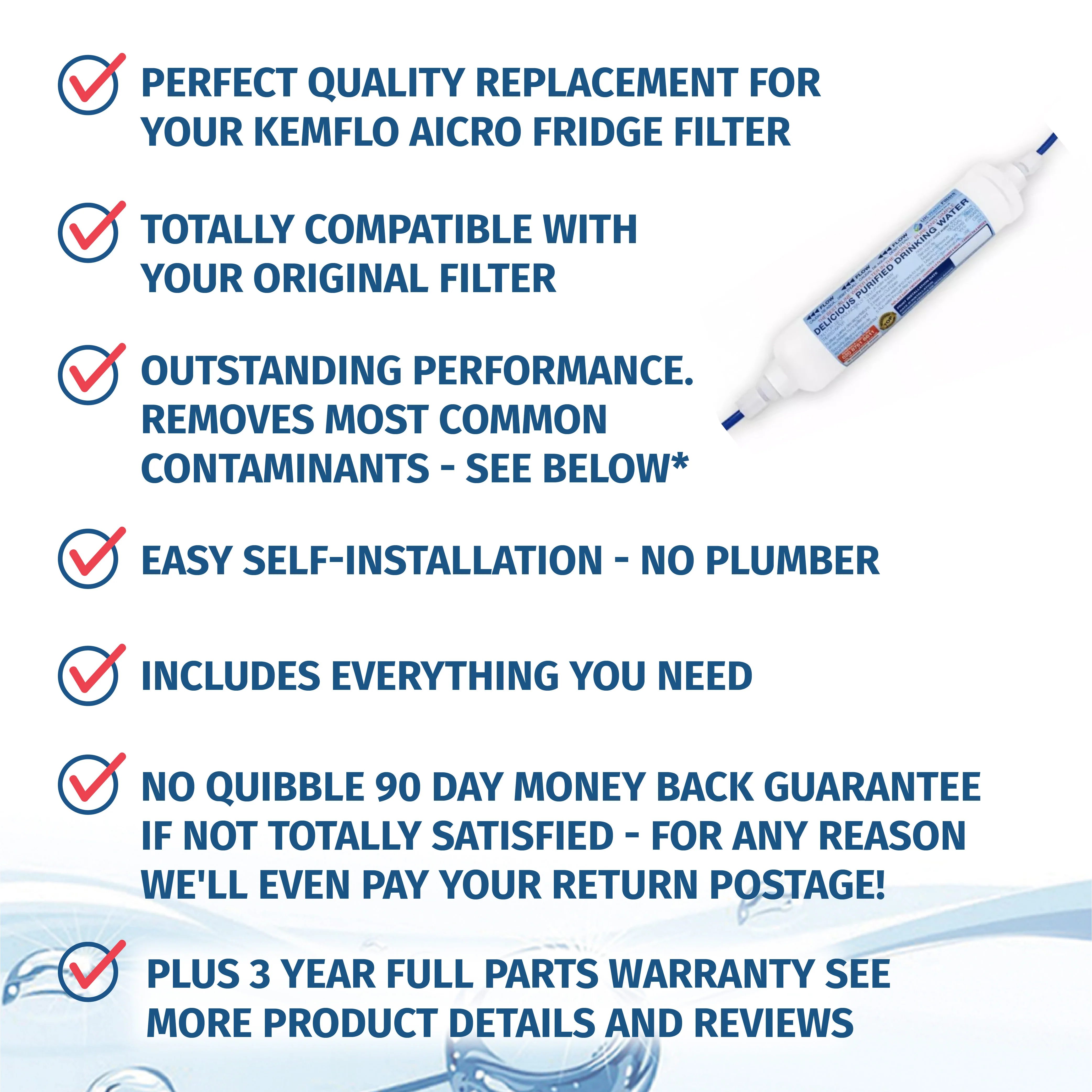 Kemflo Aicro Fridge External Water Filters - Image 2