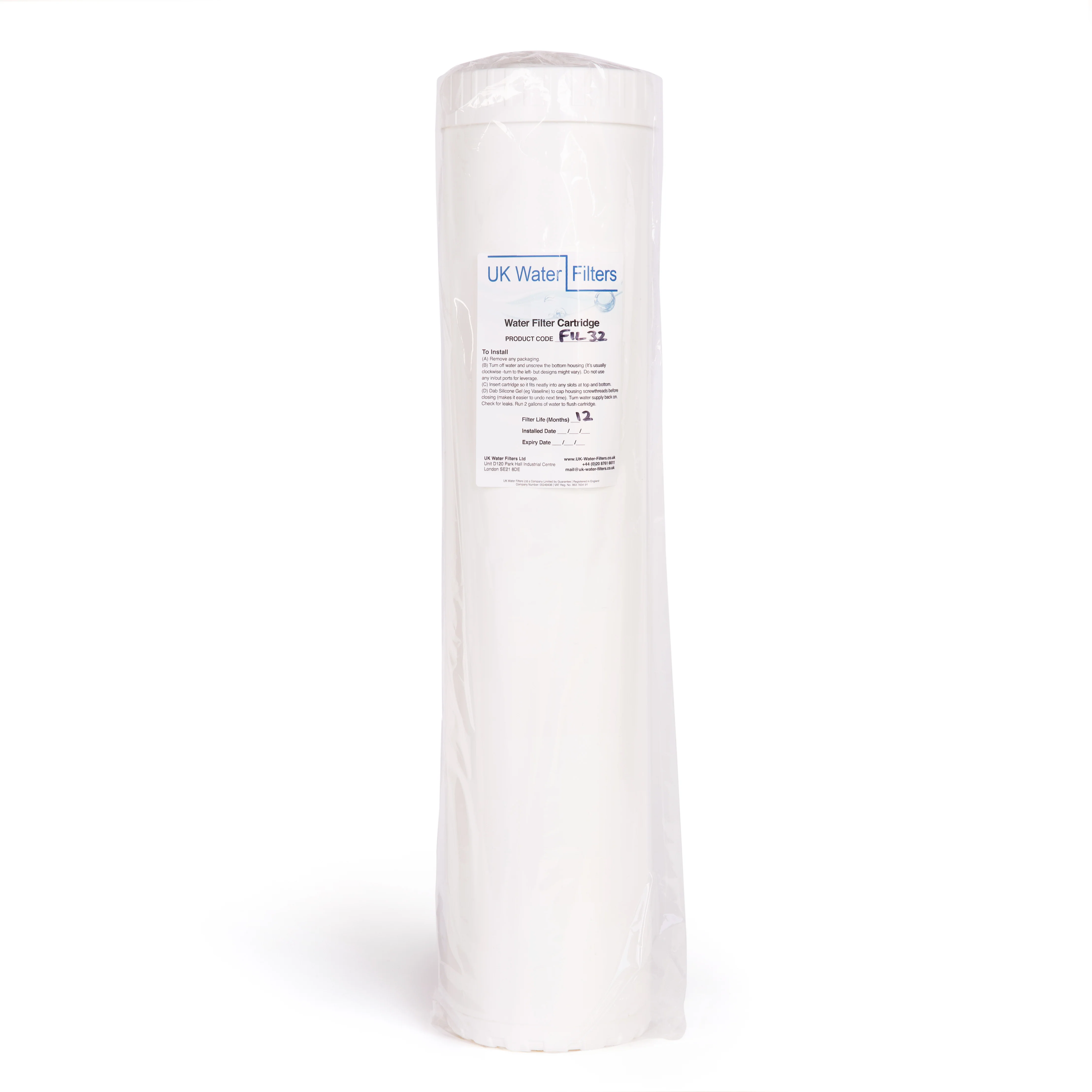 Whole House Filter Renewal Double Unit - High Flow Cartridge -  Code FIL32C - Image 2