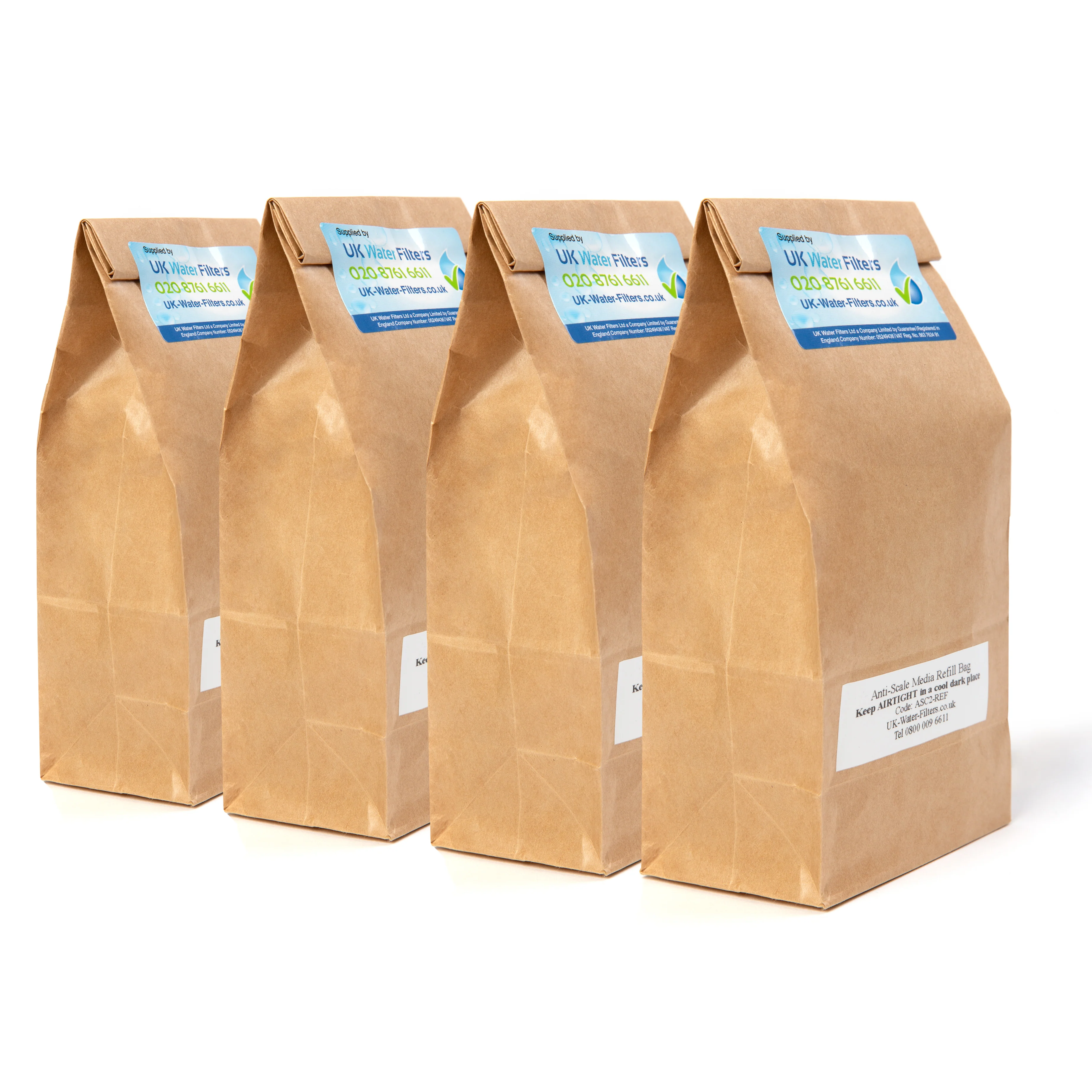 Water Filter Anti-Scale Media - Four Sachet Pack - Heavy Duty